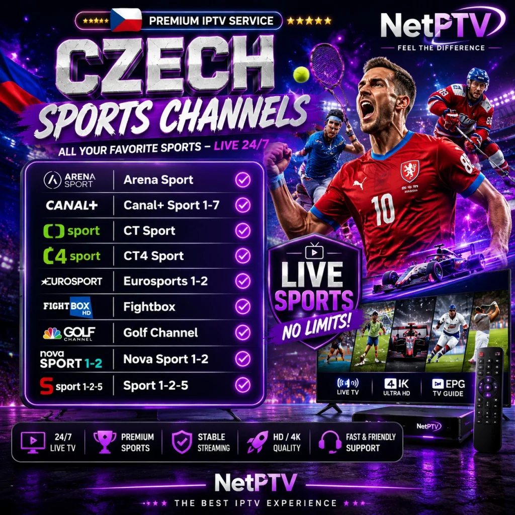 Czech sports channels - NetPTV