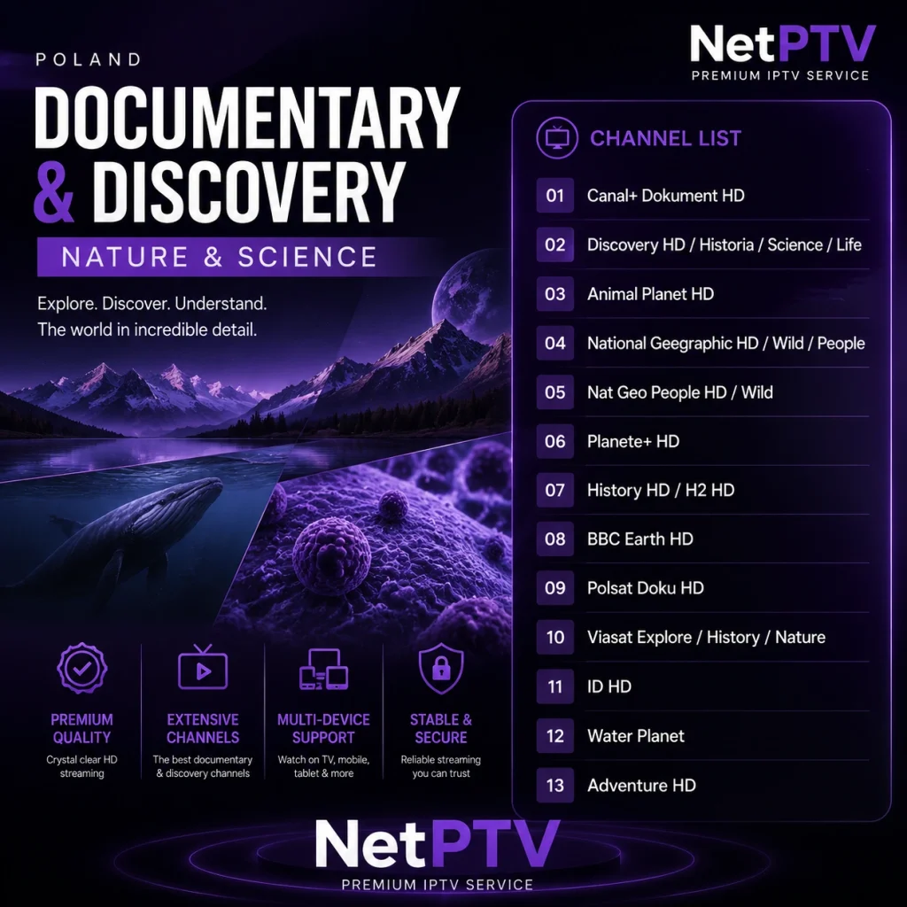 poland documentary channels - NetPTV