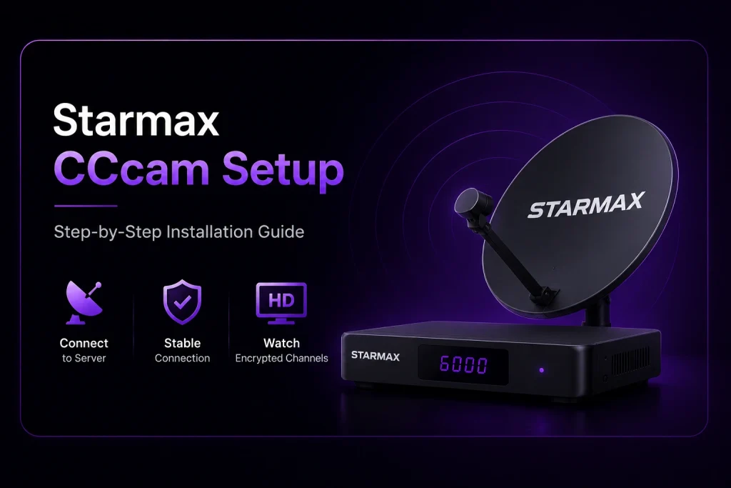 StarMax CCcam Setup - NetPTV