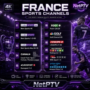 France Channels List | Full French TV Channels Directory 2 france sports - netptv